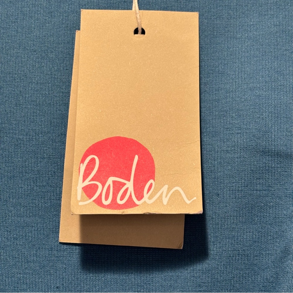 NWT Boden | Jessica Ponte Midi Sheath Tie Waist Dress  Agean Blue | size 4 - Picture 11 of 16